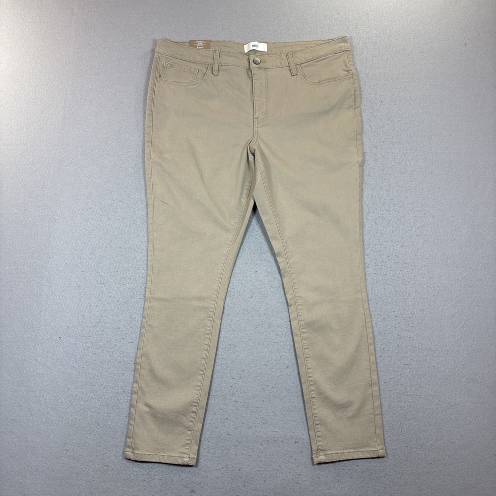 BKE Payton Women 34X29 Tan Denim Universal Fit Mid-rise Ankle Tall Stretch NWT